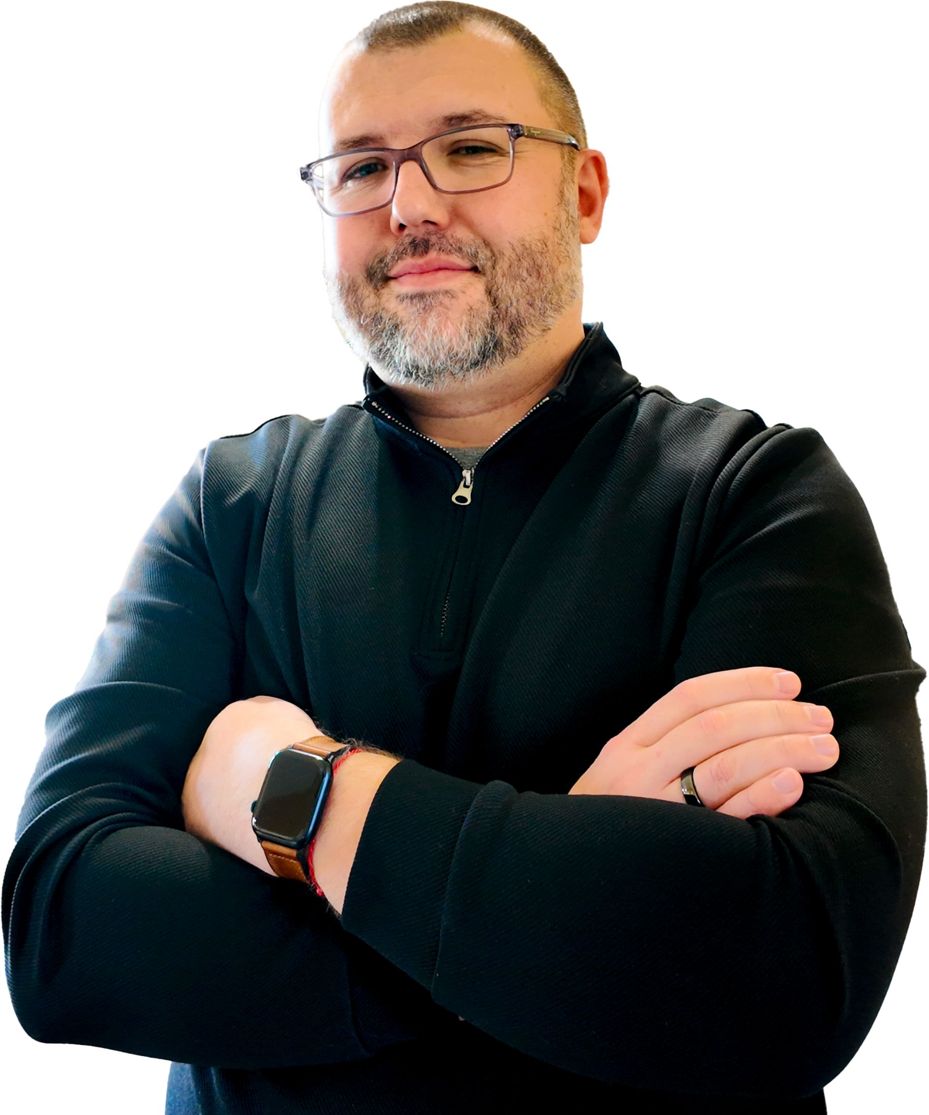 Professional portrait of a team member at aPowers Media.